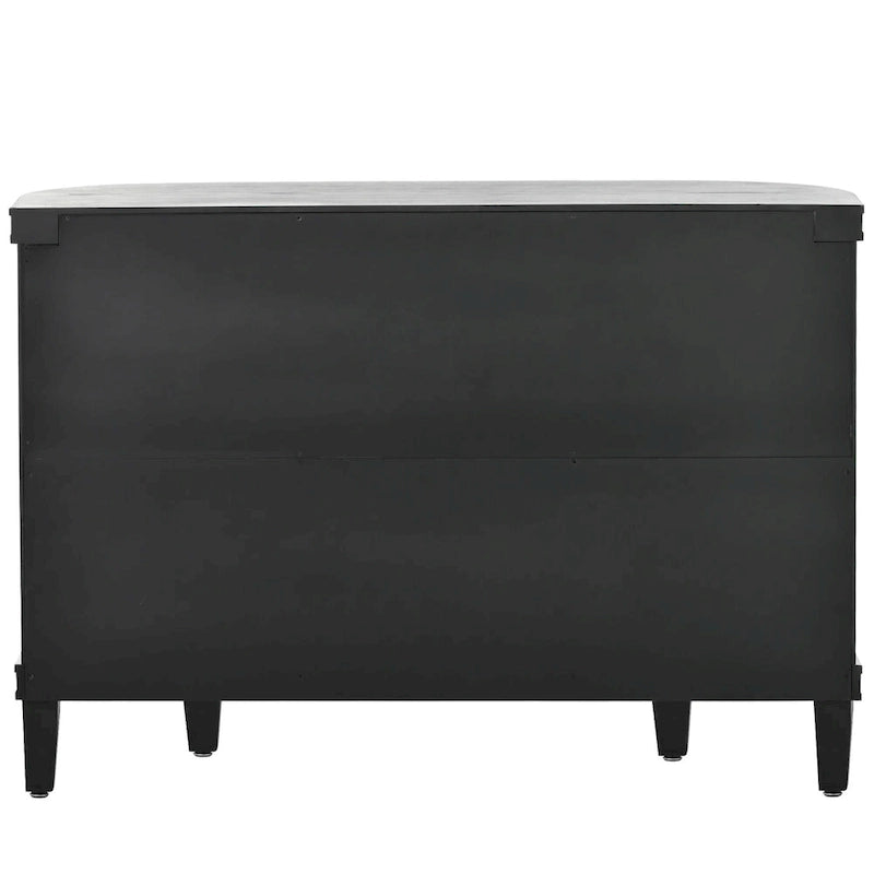 4-door Cabinet Sideboard with Antique Patterns - 15.20 x 47.20 x 33.50