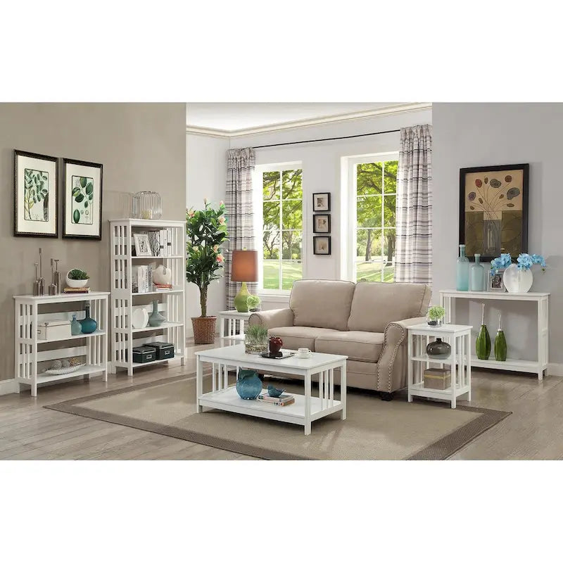 Convenience Concepts Mission End Table with Shelves