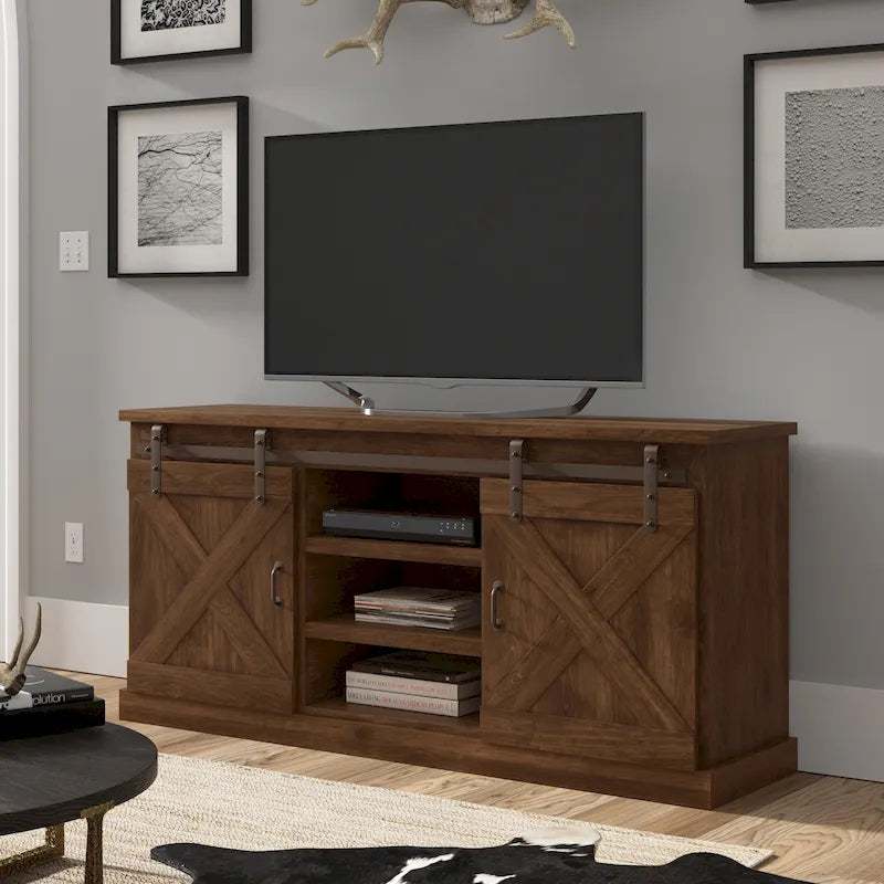 The Gray Barn Sycamore Rise Farmhouse Wood 66-inch TV Console