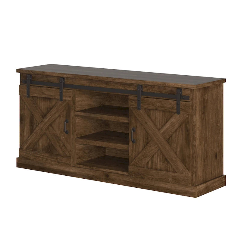 The Gray Barn Sycamore Rise Farmhouse Wood 66-inch TV Console