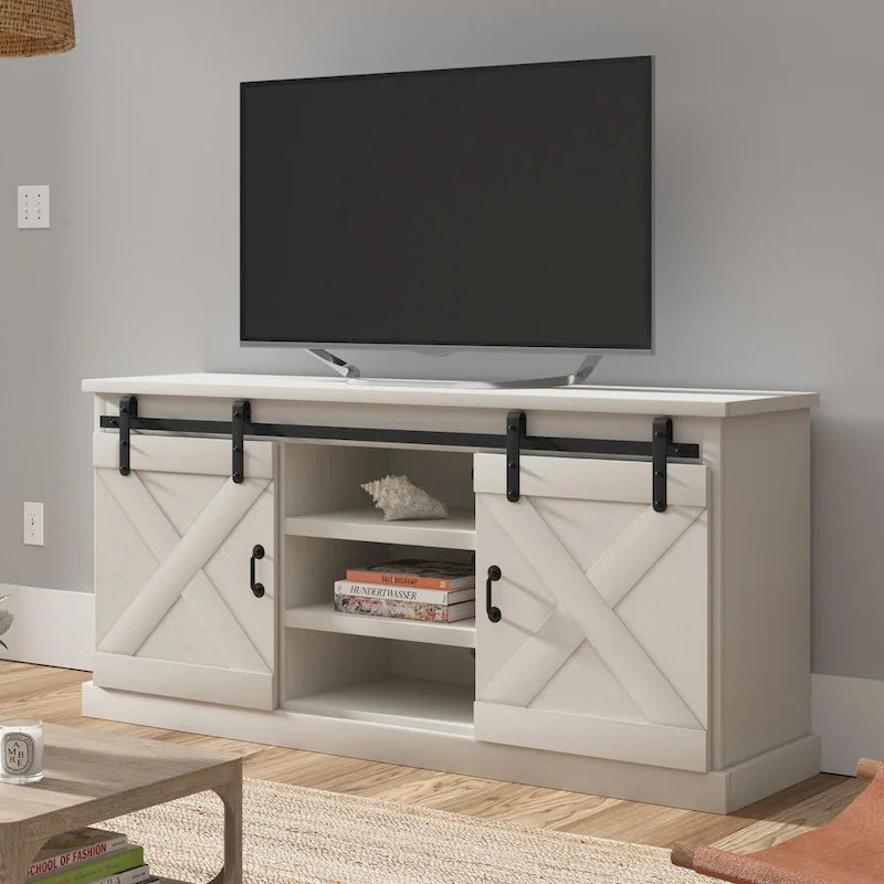 The Gray Barn Sycamore Rise Farmhouse Wood 66-inch TV Console