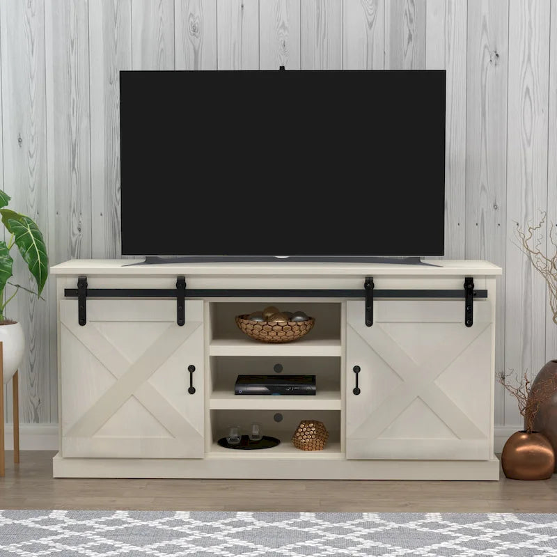 The Gray Barn Sycamore Rise Farmhouse Wood 66-inch TV Console