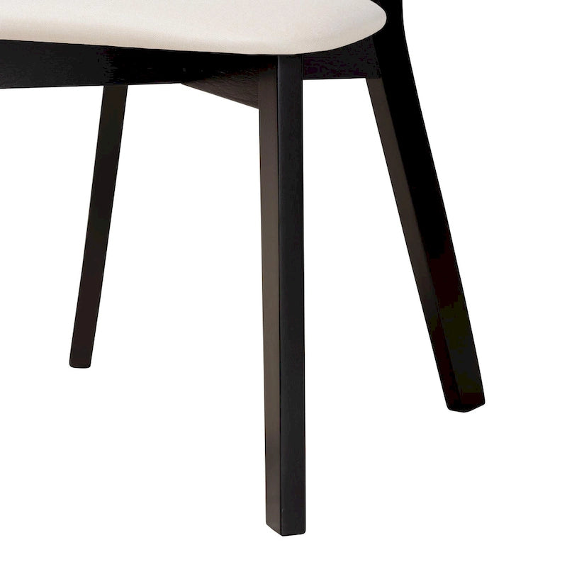 Dannell Mid-Century Modern Wood 2-Piece Dining Chair Set