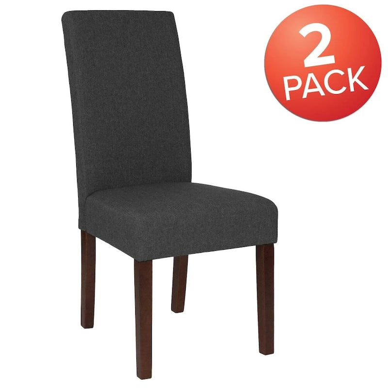 Upholstered Wood Parsons Chair (Set of 2) - 19W x 21.5D x 40H