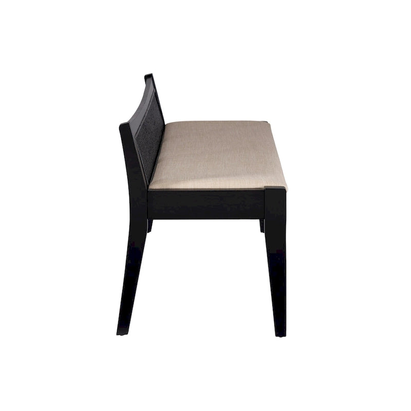 Buford Solid Wood Cane Bench