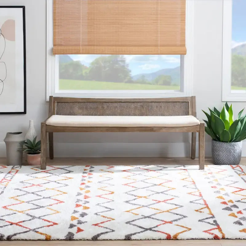 Buford Solid Wood Cane Bench