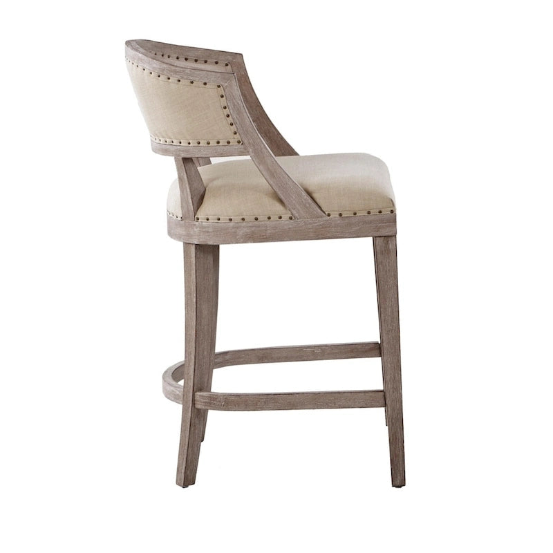 Madison Park Wheatley Natural Counter Stool - 21W x 24.5D x 37.25H
