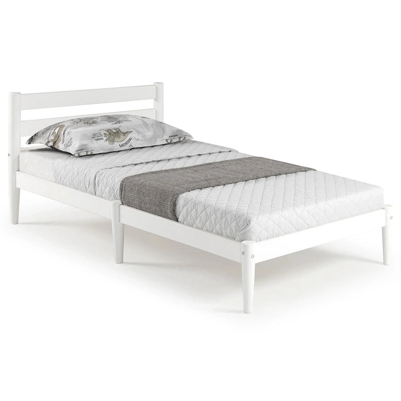 Mid-Century Twin Size Platform Bed