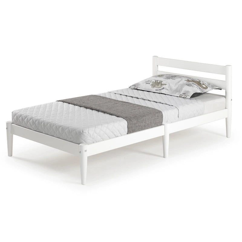 Mid-Century Twin Size Platform Bed