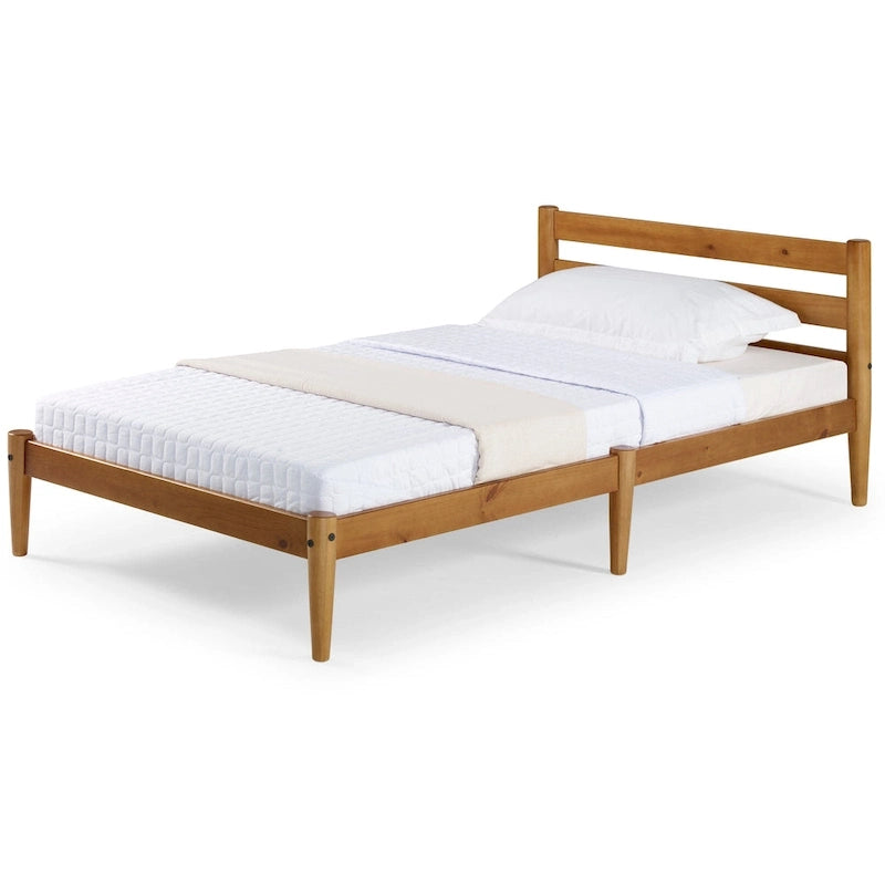 Mid-Century Twin Size Platform Bed