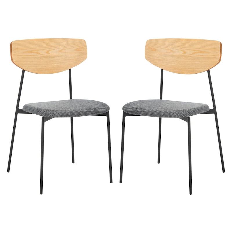 SAFAVIEH Noemie Mid-Century Dining Chair (Set of 2) - 20 W x 18.8 L x 32.5 H - 20Wx19Dx33H