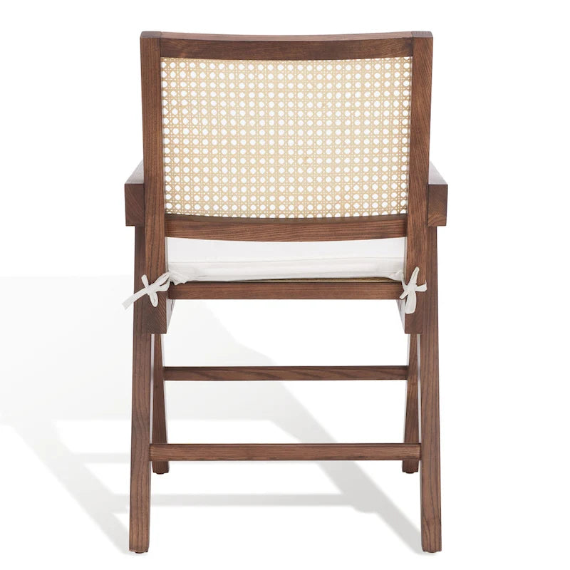 SAFAVIEH Couture Maiju Rattan Arm Chair - 21 In. W x 23 In. D x 34 In. H - 21Wx23Dx34H