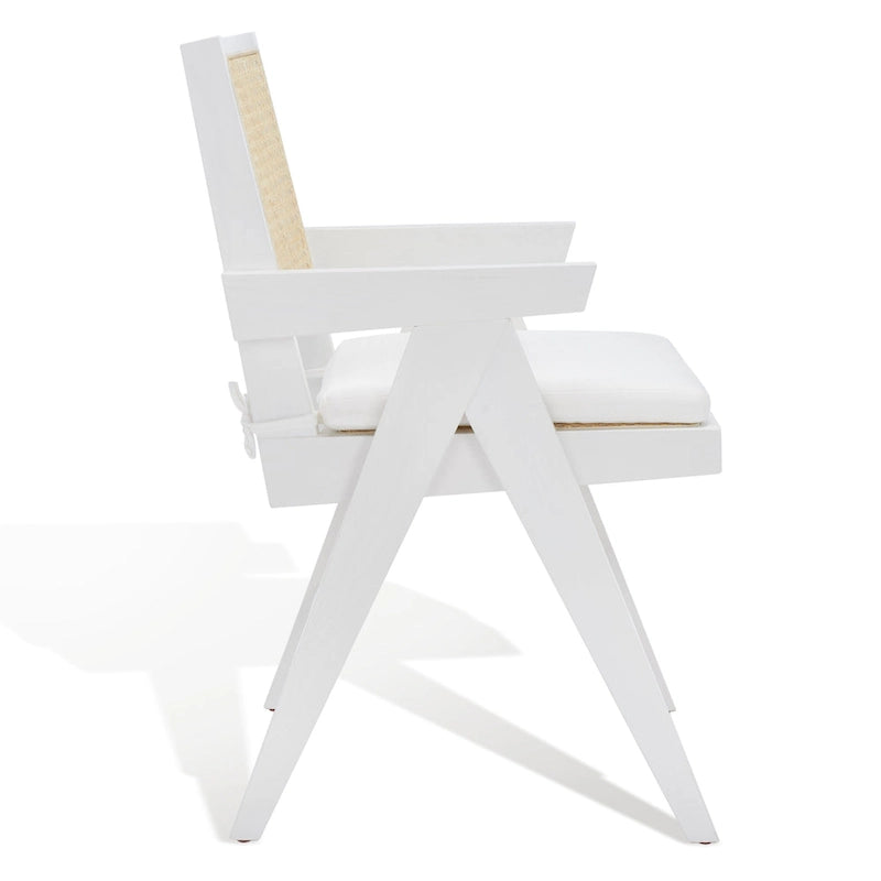 SAFAVIEH Couture Maiju Rattan Arm Chair - 21 In. W x 23 In. D x 34 In. H - 21Wx23Dx34H