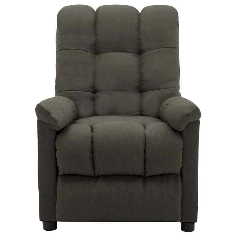vidaXL Recliner Taupe Fabric - 29.1 x 38.9 x 40.1