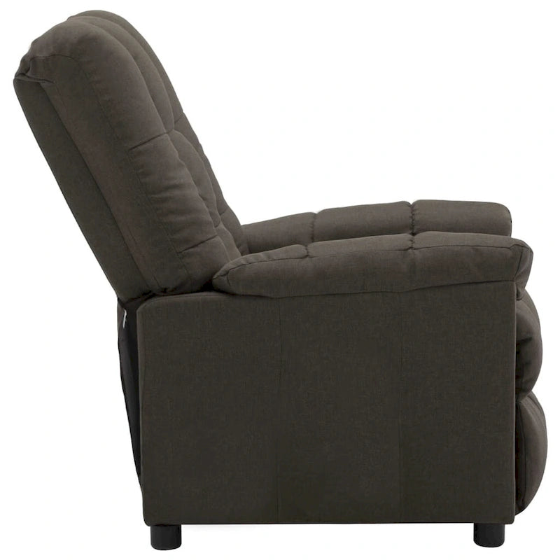 vidaXL Recliner Taupe Fabric - 29.1 x 38.9 x 40.1