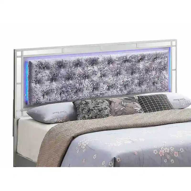Madison Silver Champagne Full Panel Beds