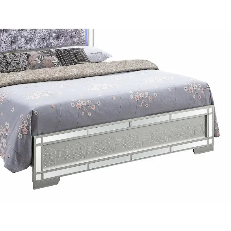 Madison Silver Champagne Full Panel Beds
