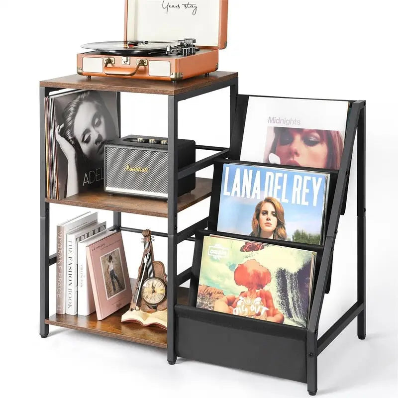 Record Player Stand - 15.74D x 33.85W x 29.72H