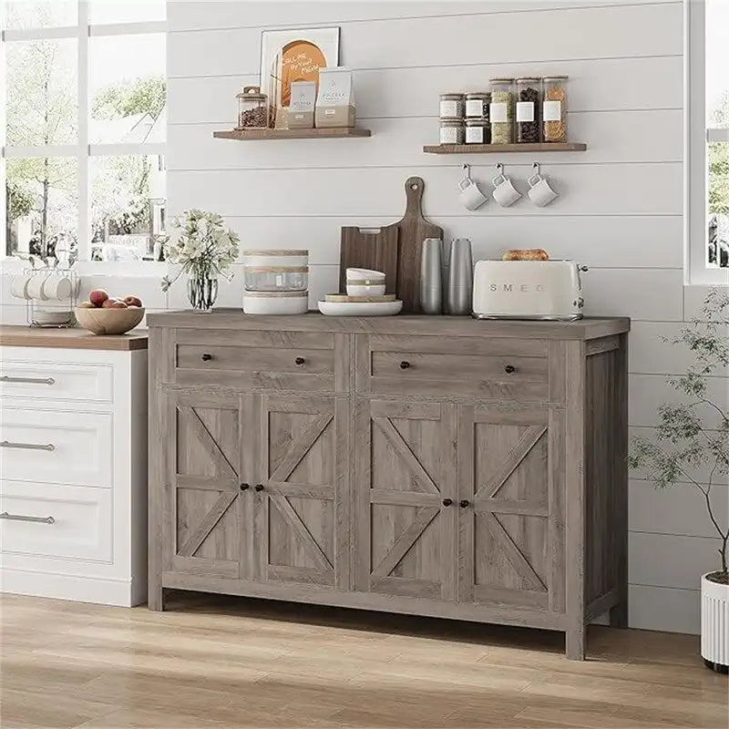 Buffet Sideboard Cabinet - 15.7D x 55.1W x 35.4H