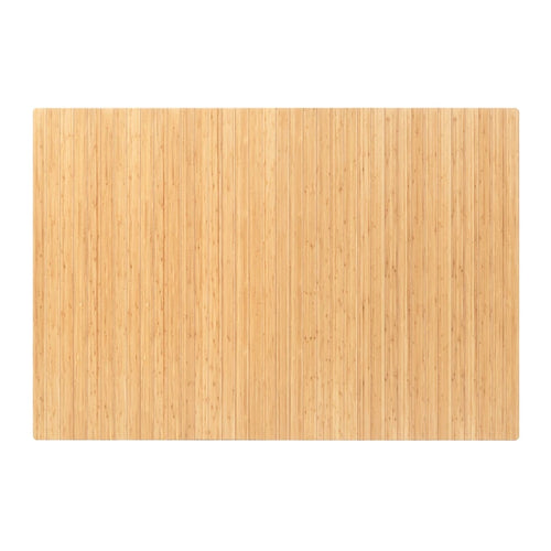 Bamboo Standard Rectangular Natural Chair Mat - (72 x 48), Eco-Friendly Chair Mat