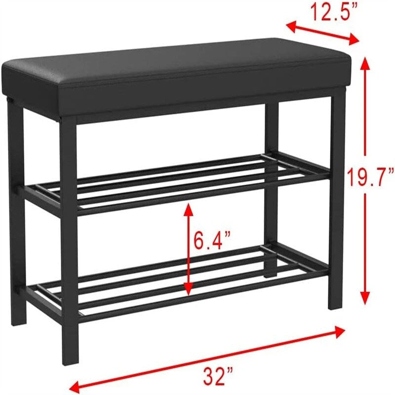 Entryway Shoe Rack - 12.5D x 32W x 19.7H