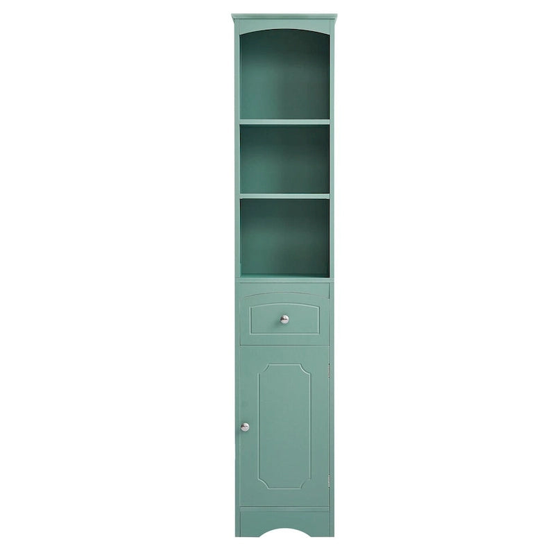 67 Tall Freestanding Bathroom Storage Cabinet with Doors and Adjustable Shelves - 68 Tall