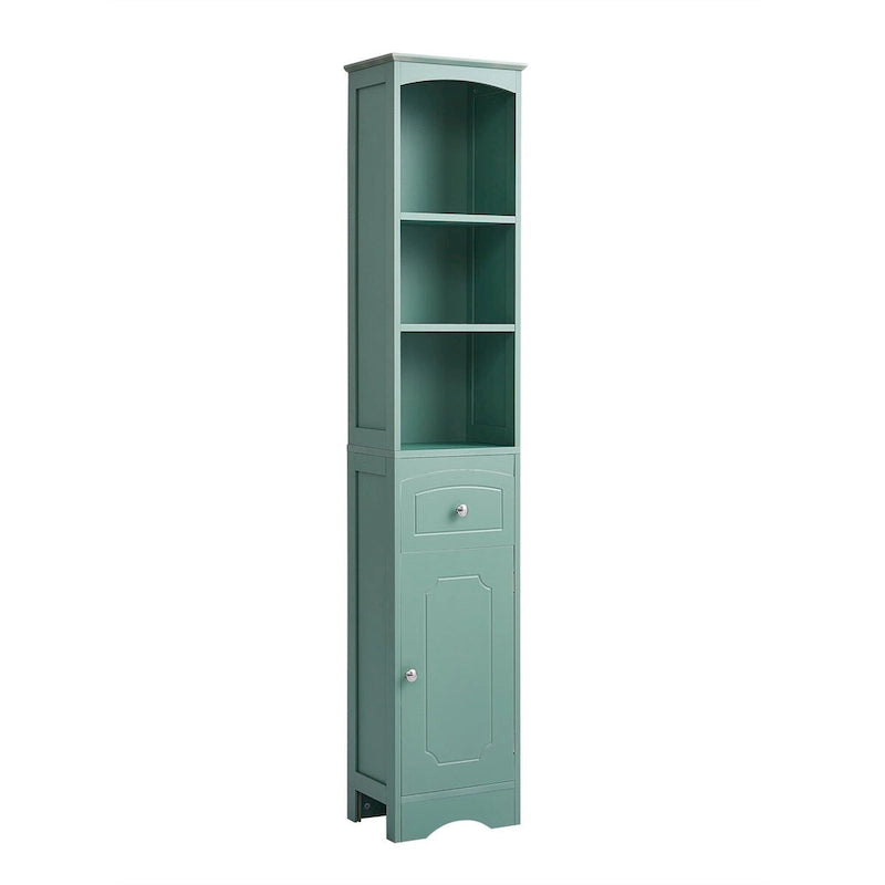 67 Tall Freestanding Bathroom Storage Cabinet with Doors and Adjustable Shelves - 68 Tall